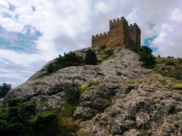 Γενοβέζικο Φρούριο Δημοκρατία Της Κριμαίας Μαύρη Θάλασσα — Φωτογραφία Αρχείου