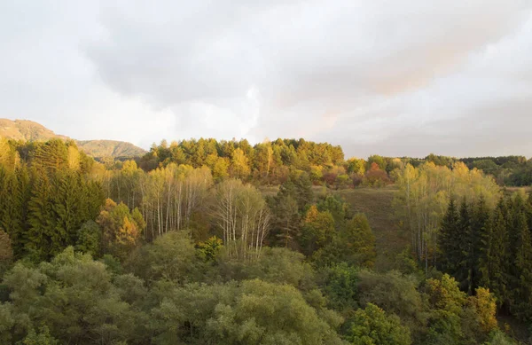 Herfstlandschap Bij Zonsondergang Nationaal Park Kislovodsk Kaukasisch Mineraalwater Rusland — Stockfoto