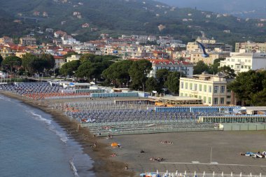 Plajın Sestri Levante panoraması