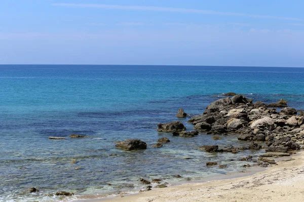 Lygia Preveza, Grécia - 18 de julho de 2019: A praia e o cristal — Fotografia de Stock