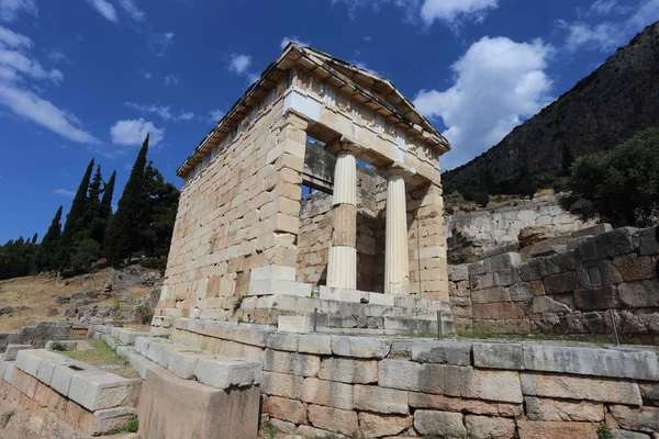 Delphi Yunanistan Temmuz 2019 Delphi Arkeolojik Alanı Tanrı Apollon Kahininin — Stok fotoğraf