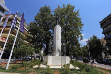 Calamata, Yunanistan - 24 Temmuz 2019: Messenia'daki Calamata şehri
