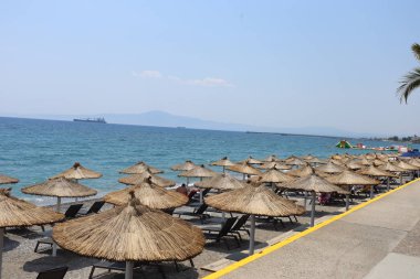 Calamata, Yunanistan - 24 Temmuz 2019: Messenia'daki Calamata şehri