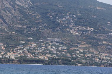 Calamata, Yunanistan - 24 Temmuz 2019: Messenia'daki Calamata şehri