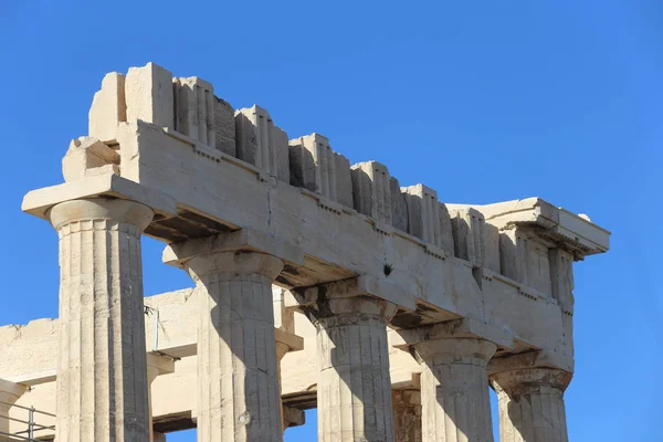 Atenas Grecia Julio 2019 Acrópolis Atenas Patrimonio Unesco Con Partenón — Foto de Stock