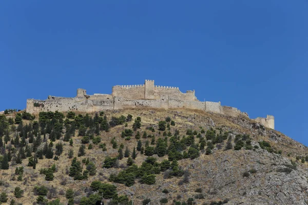 Argos Greece July 2019 Fortress Mount Larissa Argos Peloponnese — Stock Photo, Image