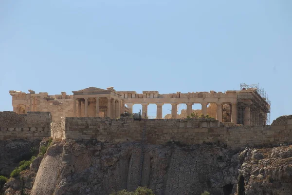 Aten Grekland Juli 2019 Parthenon Akropolis Aten Unesco Heritage Site — Stockfoto