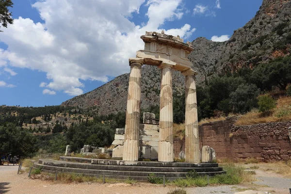 Delfos Grecia Julio 2019 Sitio Arqueológico Delfos Sede Del Oráculo — Foto de Stock