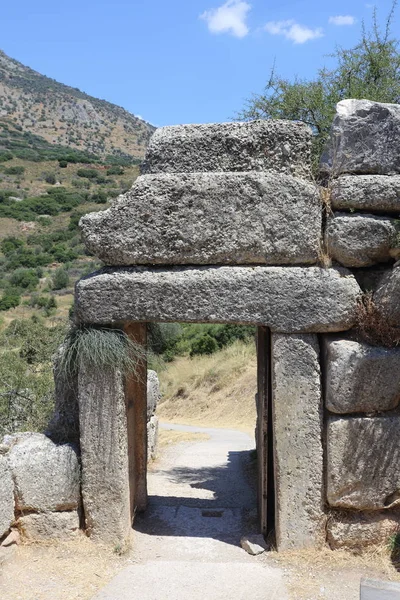 Micenas Grecia Julio 2019 Sitio Arqueológico Antigua Ciudad Micenas Argolida —  Fotos de Stock