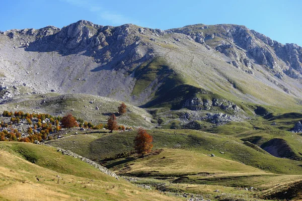 阿布鲁佐、拉齐奥和莫利斯国家公园- -山景 免版税图库照片