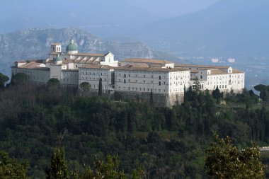Vista aerea dell'Abbazia di Montecassino clipart