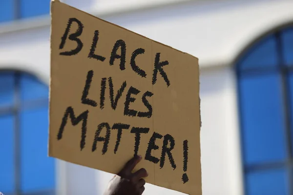 Cassino Italia Giugno 2020 Blacks Lives Matter — Stock Photo, Image