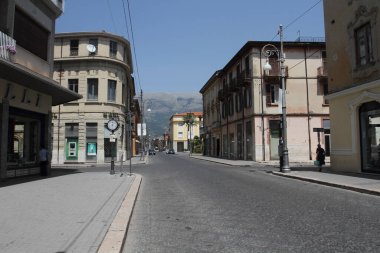 Sora, İtalya - 22 Temmuz 2017: Corso Volsci