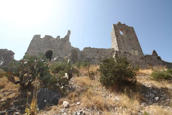 Diamante Italia Julio 2017 Las Ruinas Rocca Cirella —  Fotos de Stock