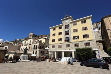 Sant 'Agata di Puglia - 29 Temmuz 2020: 2002 yılında İtalyan Touring Kulübü' nden Orange Flag 'ı satın alan Foggia' nın Daunia dağlarındaki kasaba.