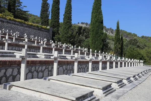 Mignano Montelungo Italy August 2020 Military Cemetery Which Contains Remains — Stock Photo, Image