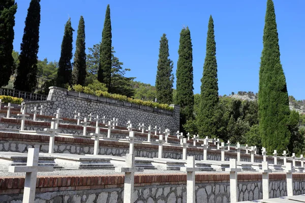 Mignano Montelungo Agosto 2020 Cimitero Militare Che Custodisce Resti 974 — Foto Stock