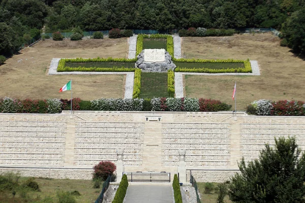 Cassino Italien August 2020 Der Polnische Soldatenfriedhof Von Montecassino Auf — Stockfoto