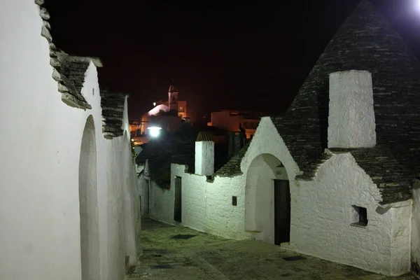 Alberobello Italien Oktober 2010 Die Charakteristischen Häuser Namens Trulli — Stockfoto