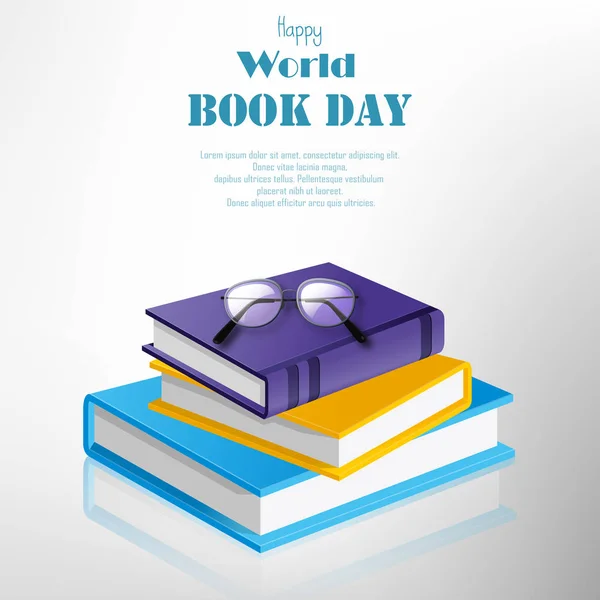 Vector illustration of Colorful book for World Book Day