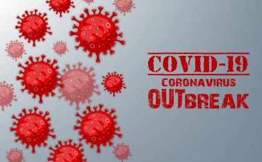 İllüstrasyon konsepti koronavirüs hastalığının vektör çizimi COVID-19