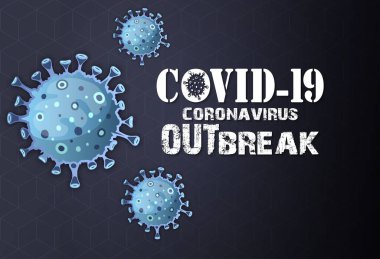 İllüstrasyon konsepti koronavirüs hastalığının vektör çizimi COVID-19