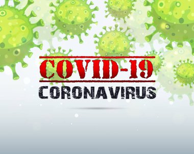 İllüstrasyon konsepti koronavirüs hastalığının vektör çizimi COVID-19