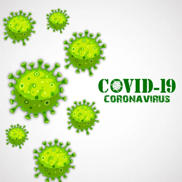 Ilustracja Wektorowa Koncepcji Choroby Koronawirusowej Covid — Wektor stockowy