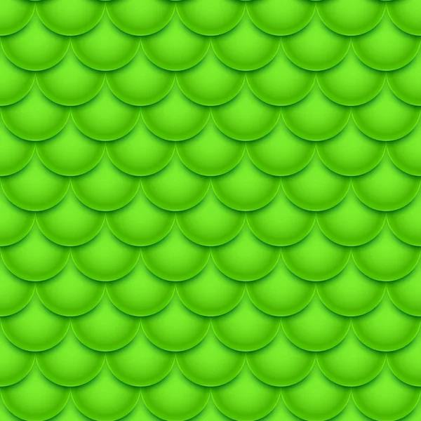 绿色鱼鳞无缝模式。用于打印或网页设计的几何纹理. — 图库矢量图片