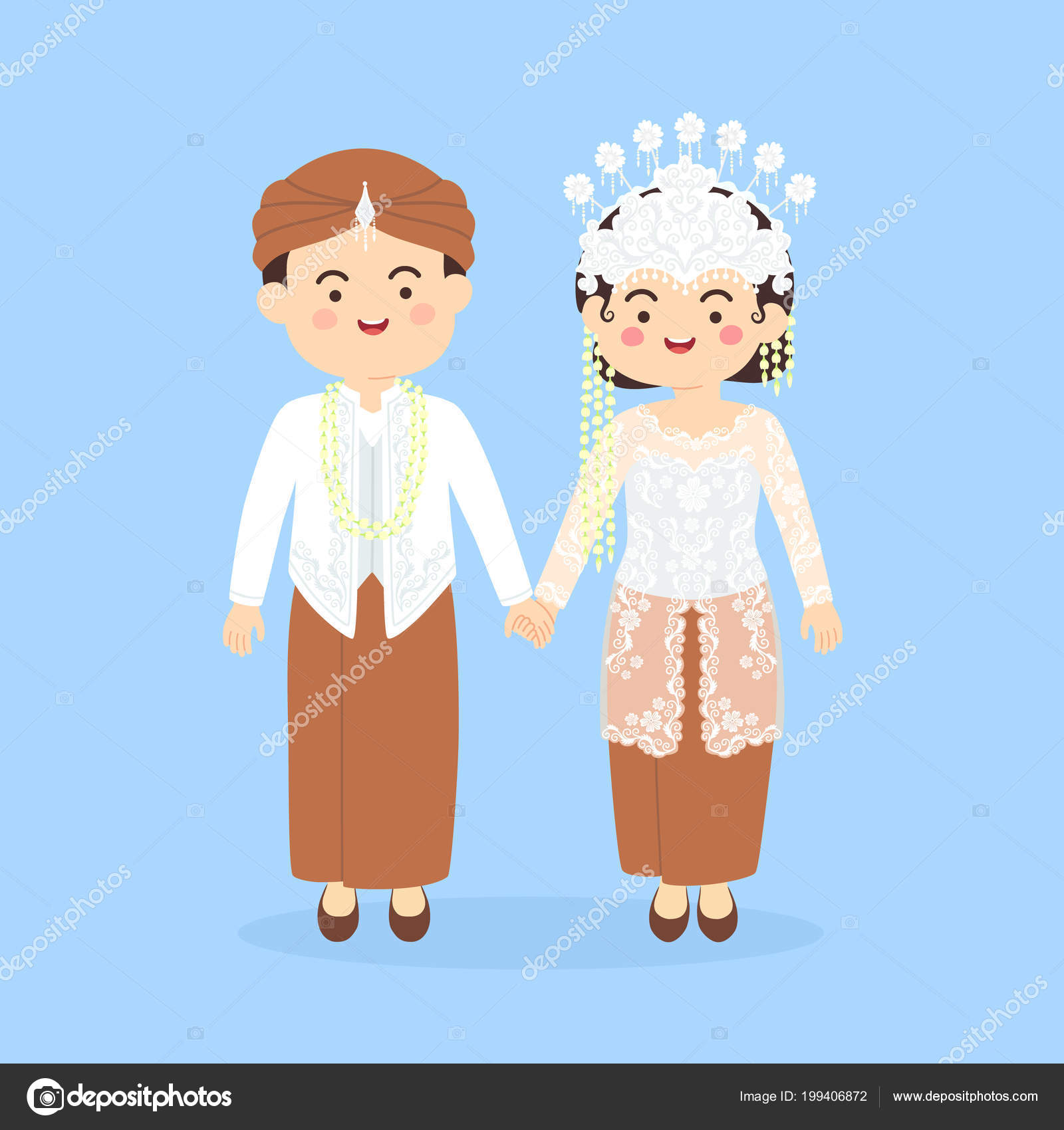 West Java Sundanese Indonesia Wedding Couple Cute Indonesian Sunda