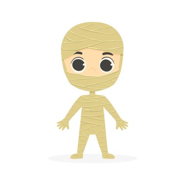 Şirin Anne Oğlan Cadılar Bayramı Çizgi Filmi Vektör İllüzyonu