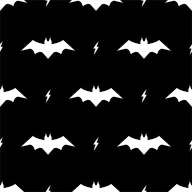 Yarasalarla kusursuz desen. Cadılar Bayramı için arka plan. Çocuk kıyafetleri, tekstil, dekor ve çocuk odası baskısı