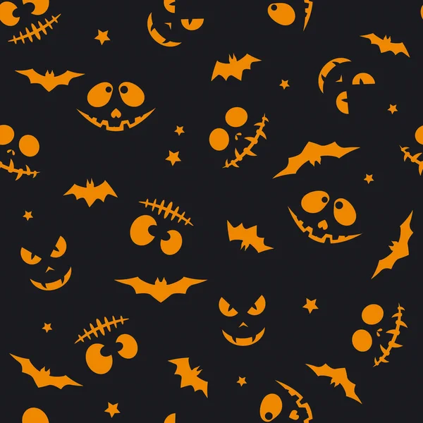 Patrón Sin Costuras Con Bozales Día Los Muertos Halloween — Vector de stock