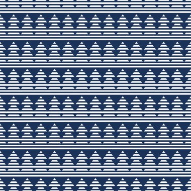 Geometrik Noel ağaçlarıyla kusursuz desen. Kış tatilleri koleksiyonu. Mutlu Noeller ve mutlu yıllar. Soyut desenli arka plan tasarımı. Modern, zarif duvar kâğıdı. Vektör illüstrasyonu