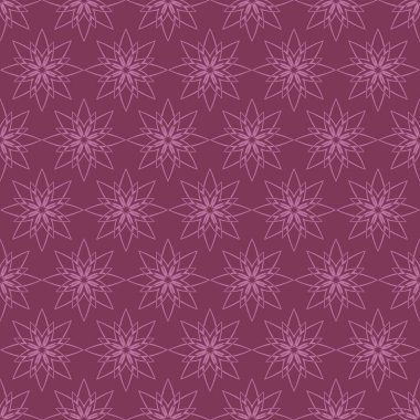 Soyut çiçekli desen; biçimlendirilmiş kar taneleri olan arkaplan