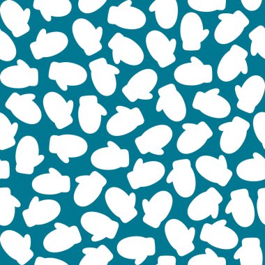 Eldivenli kusursuz Noel şablonu