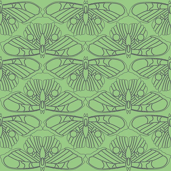 Modèle Avec Des Papillons Stylisés — Image vectorielle