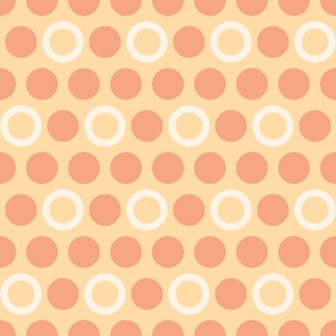 Dairedeki kusursuz soyut vektör deseni; renkli dairelerdeki arkaplan