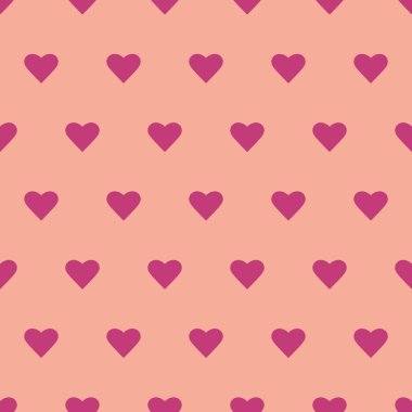 Kalpli kusursuz vektör deseni. Sevgililer Günü ve düğün için arka plan