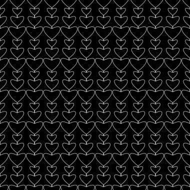 Kalplerde kusursuz bir desen var. Sevgililer Günü ve düğün için kalpleri olan arka plan