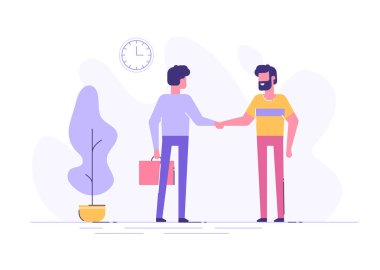 İki kendine güvenen genç adam birlikte elleri titriyor