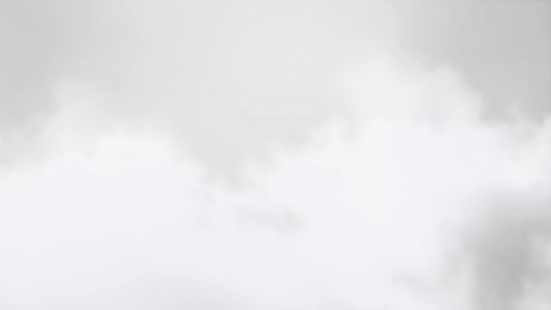 Durch Wolken Fliegen Footage Mit Vordergrund Matte Für Digitalen Compositing — Stockvideo