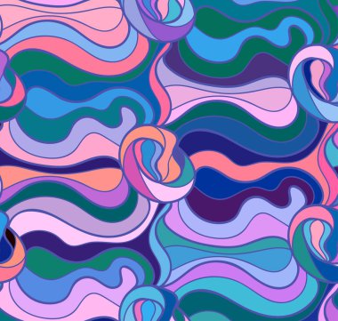 Karalama el çizimlerinin vektör dalga arkaplanı