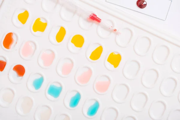 Laboratory Pipette Drop Liquid Glass Test Tubes Scientific Experiment Science — Stock Photo, Image