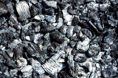 Kömür Maden küp taş arka plan olarak siyah. Kömür desen.