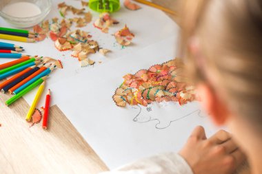 Şekil ağacının kalem talaş yaptı