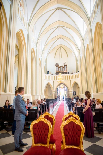 Église est prête pour le mariage — Photo