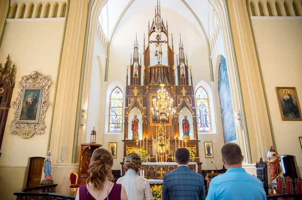 Église est prête pour le mariage — Photo