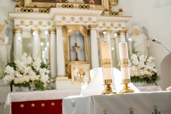 Editorial Iglesia Pueblo Derevnoe Bielorrusia Agosto 2018 Icono Santísima Virgen — Foto de Stock