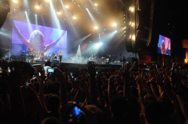RIO DE JANEIRO, 11 Eylül 2011 - Rio de Janeiro Rock sırasında şarkıcı Shakira gösterisi